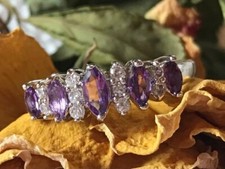 Bague jarretière cristal d'occasion  Moissac