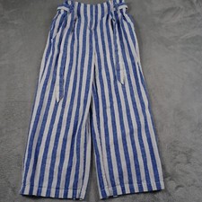 Calça J Crew Feminina 6 Azul Preppy Bolsa de Papel Business Cinto Linho comprar usado  Enviando para Brazil