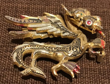 Brass dragon brooch for sale  WESTON-SUPER-MARE