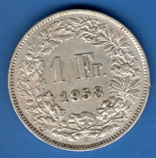 Helvetia franken 1958 gebraucht kaufen  Meerbusch