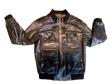Men leather bomber for sale  Franconia