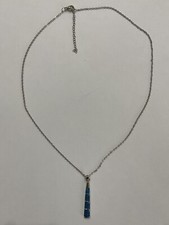 Colar pingente em forma de taco de beisebol opala fogo azul havaiano fecho prata comprar usado  Enviando para Brazil