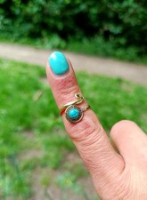 Turquoise gold brass for sale  SUTTON-IN-ASHFIELD