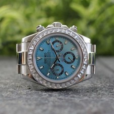 Seikmod Iced Chrono Panda | Baby Blue Aqua Dial | Sapphire | NH Chronograph, usado comprar usado  Enviando para Brazil
