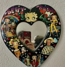 Vintage Betty Boop Acrílico Laminado Coração ❤️ Espelho de Parede em Forma 🪞, usado comprar usado  Enviando para Brazil