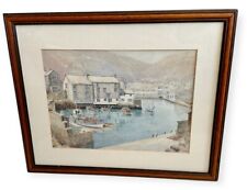 Polperro cornwall framed for sale  BEDFORD