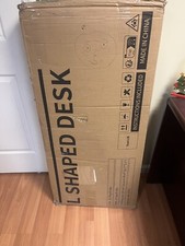 Shaped desk wood for sale  Plainfield