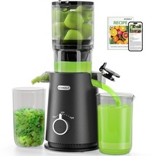 ECOSELF ESPREMEDOR MÁQUINAS 4,35" CALHA DE ALIMENTAÇÃO GRANDE MÃOS LIVRES PRENSA FRIA - PRETO, usado comprar usado  Enviando para Brazil
