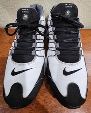 Tênis Nike Shox NZ Masculino Tamanho 8.5 378341-101 Branco Preto Couro comprar usado  Enviando para Brazil
