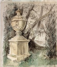 Pintura em aquarela CLAIRE DALBY CHISWICK HOUSE LONDRES 1968 comprar usado  Enviando para Brazil