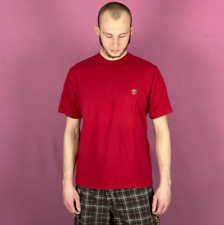 Camiseta Masculina Timberland Vintage - Tamanho G Algodão Vermelho Gola Redonda Bordada comprar usado  Enviando para Brazil