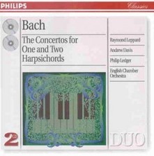 Bach + 2CD + Konzerte für ein und zwei Cembali (Philips, 1974-83) English Cha... comprar usado  Enviando para Brazil