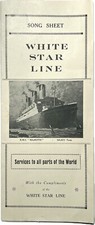 1920 FOLHA DE MÚSICA WHITE STAR LINE RMS MAJESTIC NAVIO A VAPOR TRANSATLÂNTICO CRUZEIRO MÚSICA comprar usado  Enviando para Brazil