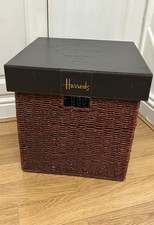 Harrods brown wicker for sale  CHELMSFORD