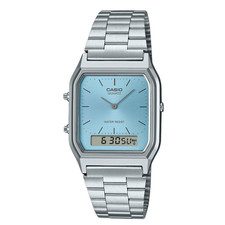 Relógio feminino Casio AQ-230A-2A1 vintage retrô mostrador azul turquesa analógico digital comprar usado Relógio feminino Casio AQ-230A-2A1 vintage retrô mostrador azul turquesa analógico digital comprar usado  Enviando para Brazil
