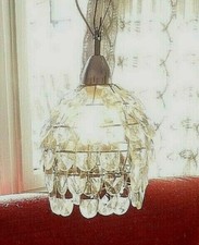 Lampadario vintage metallo usato  Torino