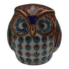 Estatueta vintage de enfeite de coruja cloisonne comprar usado  Enviando para Brazil