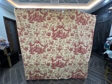 Par de cortinas românticas francesas vintage 7x9 pés cortinas florais de parede autênticas para quarto comprar usado  Enviando para Brazil