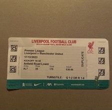 Liverpool manchester united for sale  MACCLESFIELD
