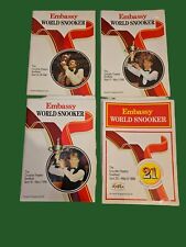 Snooker championship programme for sale  HARWICH