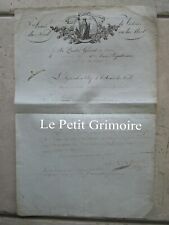 Lettre 1794 pichegru d'occasion  Châtillon-en-Bazois