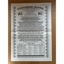 Glastonbury 1990 cure for sale  CHESTERFIELD