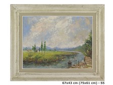Quadro paesaggio dipinto usato  Torino