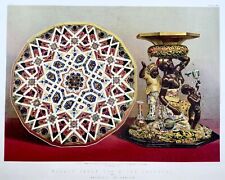 1862 Mosaico Tavolo, Piedistallo, Salviati, Waring, Large Folio, Cromolitografia comprar usado  Enviando para Brazil