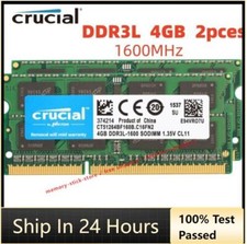 Notebook CRUCIAL 8GB 2x 4GB PC3-12800 SODIMM DDR3 1600 MHz Memória RAM PC3L DDR3L comprar usado Notebook CRUCIAL 8GB 2x 4GB PC3-12800 SODIMM DDR3 1600 MHz Memória RAM PC3L DDR3L comprar usado  Enviando para Brazil