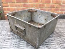 Industrial galvanised tote for sale  DIDCOT