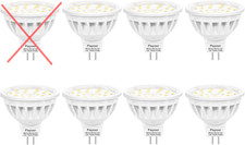 Lampy LED Pispoer MR16 GU5.3 5W ciepłe 2700K ściemnialne, zestaw 7 szt., 600 lm na sprzedaż  PL