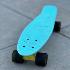 Vintage Estilo Penny Skate Mini Cruiser Board Mini Chicago Azul Amarelo comprar usado  Enviando para Brazil