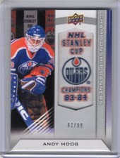 Usado, 2013 UD EDMONTON OILERS CHAMPIONSHIP BANNERS ANDY MOOG 62/99 comprar usado  Enviando para Brazil