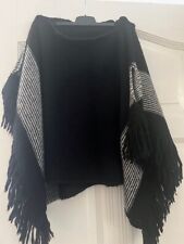 Schwarzer poncho pullover gebraucht kaufen  Köln