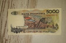 Banconota indonesia 5000 usato  Andora