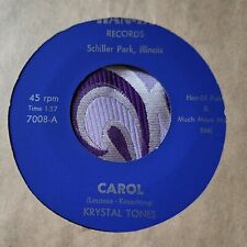 Snotty Chicago Garage Punk Two-Sider 45 Krystal Tones Carol / Don't Cry NM HEAR comprar usado  Enviando para Brazil