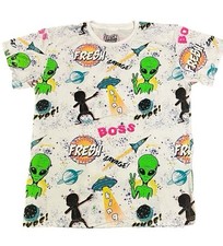Camiseta Feminina Fresh Laundry Space Alien Little Green Man Hype Tamanho Grande, usado comprar usado  Enviando para Brazil
