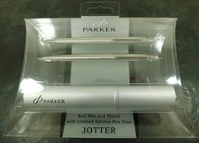 Caneta esferográfica e lápis Jotter aço inoxidável Parker com estojo edição limitada novo na caixa comprar usado  Enviando para Brazil