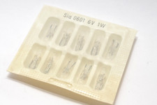 10x Glassockel-Lampe von Osram Typ Sig. 0601, 6 V / 1 W, Mini Lamp, W2x4.6d, NOS comprar usado  Enviando para Brazil