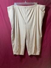 Calça de malha feminina pedal pusher, bege, plus size 3XL comprar usado  Enviando para Brazil