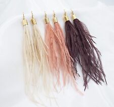 Ostrich feather earrings for sale  Cheshire