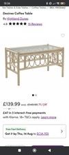 Desiree rattan coffee for sale  BOURNEMOUTH