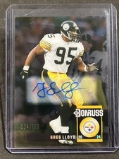 2024 Donruss Clearly Optic Greg Lloyd Clear Reto Auto /199 #7 Steelers comprar usado  Enviando para Brazil
