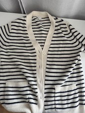 Używany, Kule Kardigan Rozmiar Small Niebiesko-Białe paski na sprzedaż Używany, Kule Kardigan Rozmiar Small Niebiesko-Białe paski na sprzedaż  Wysyłka do Poland