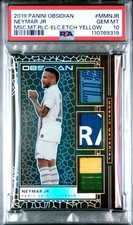 2019 Obsidian NEYMAR JR Mosaico Material Elétrico Amarelo Patch /10 PSA 10 POP 1! comprar usado  Enviando para Brazil