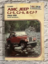 Clymer AMC Jeep CJ-5, CJ-6, CJ-7 1968-1981 Manual de Loja Faça Você Mesmo Reparos Automotivos comprar usado  Enviando para Brazil
