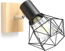 Wooden wall light for sale  WALSALL