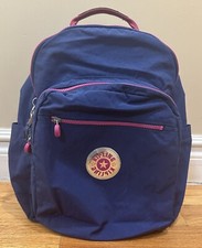 Mochila Kipling Seoul XL laptop 17” azul royal/rosa quente com bolsa escolar macaco comprar usado  Enviando para Brazil