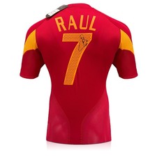 Camisa de futebol Raul original assinada Espanha 2004-06 casa (com etiquetas) comprar usado Camisa de futebol Raul original assinada Espanha 2004-06 casa (com etiquetas) comprar usado  Enviando para Brazil