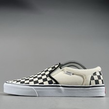Tênis Vans Slip On Masculino 10.5 Branco/Preto Xadrez Casual Sapatos de Skate Excelente Estado Usado comprar usado  Enviando para Brazil